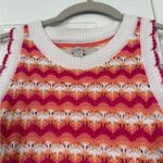 Loft  colorful knit scalloped tank sweater Photo 6