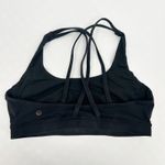 Lululemon Womens Athleisure Workout Strappy Back Energy Sports Bra Size 10 Black Photo 7