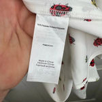 Modcloth Women's White with Ladybug Print A-Line Mini Dress Size L Bell Sleeve Photo 10