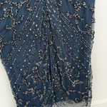 Pisarro Nights Beaded Mesh Column Gown Dark Navy 6 NWOT Photo 13