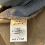 Colorblock Blue and Cream Skirt Size Large W 15” L 16” Tan Photo 4