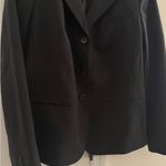 Talbots  Black Blazer Classic Tailored‎ Suit Jacketed Luxe Wool Blazer NWOT 10 Photo 11