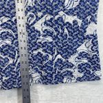 Chico's jacket Womens 3 US XL Abstract Print Button Down eyelet lace waves blue Photo 2