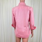 Eddie Bauer 3/4 Sleeve Button Up Shirt Blouse Top Sz SM Wrinkle Resistant Peach Photo 4