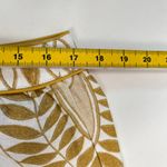 Farm Rio NWOT  Midi Skirt Off-White/Beige Lace Nature Wavy Hem Linen Size L Photo 9