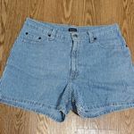 Northcrest Blue Striped Jean Shorts 10 Photo 0