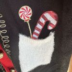 Christmas Sweater Vest 99 Jane Street Jingle Bells Long Length Sz M Ugly Sweater Red Size M Photo 3