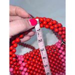 Kate Spade NWT  x Target Women's Red & Pink Beaded‎ Shoulder Bag Casual Photo 8