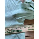 CJ Banks Short Sleeve Shirt Size 1X Green Cotton Office Career Business Casual Photo 4