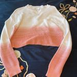 Abound Coral Ombré Crop Sweater Photo 0