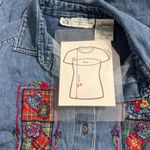 Studio Collection Petite Denim Jean Shirt Embroidered Patchwork Large Petite Blue Size undefined Photo 4