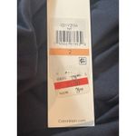 Calvin Klein  2 Navy Blue Velvet Burnout Polka Dot Long Sleeve Dress NWT Holiday Photo 5