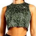 Gymshark Training Leggings and Training Crop Top Set Green Camouflage Size M Photo 1