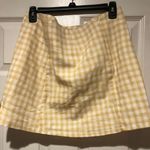 Altar'd State Yellow Gingham Skirt Photo 1