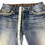 Rock Revival  Ashley Skinny Jeans Womens 28 Blue Embellished Designer Denim Bling Photo 4