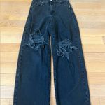 Wild Fable Black Distressed Baggy High Rise Jean Womens Size 4/27 Photo 0