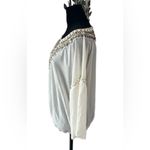 Freeway Apparel Freeway Bohemian Beaded Top Cream Metallic Beads Beach Leisure Size Large‎ Photo 8
