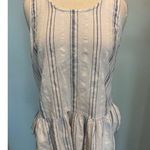 Beach Lunch Lounge Cotton blue striped sleeveless tank top size Large Photo 0
