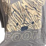Disney Gray Cropped T-Shirt with Pooh Bear Design Photo 1