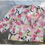 Norton Mcnaughton Y2k Shabby Chic  Blazer XL ? Barbie Pink Butterfly Cottagecore Photo 4