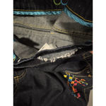 COOGI  Jeans Women's Embroidered Size 16 Cotton Blend Low Rise Dark Wash Denim Photo 7