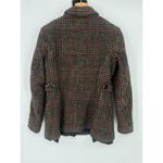 Talbots Vintage  Brown Plaid Wool Button Closure Coat Women's Size 8 Preppy Twee Photo 4