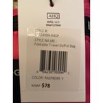 London Fog Brand New  13x18x6 Foldable Travel Duffle Bag Raspberry Pink $78 Photo 2