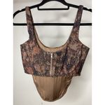 White Fox Boutique White Fox Women's Small Renaissance Corset Top Crop Cherub Festival Art Grunge Photo 2