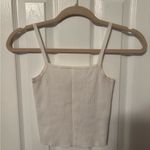 Brandy Melville  Ribbed White Tank Top size small Photo 0
