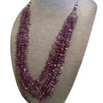 Amethyst Vintage multi strand chip necklace Photo 1