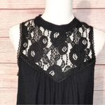 Gentle Fawn GXF Black Lace High Neck Sleeveless Blouse Size S Photo 9
