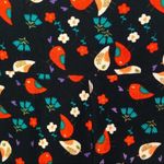 LuLaRoe  Bird Print Red Blue Cream OSFA Leggings Photo 6