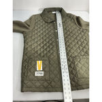 Womans D & Co XL Green Quilted Puffer Outdoor Sweater Photo 6