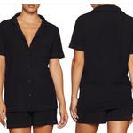 SKIMS Black Rib Lounge Shirt Pajama Top- Size XS Photo 1