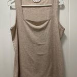 LC Lauren Conrad Beige Lace Lined Square Neck Tank Top Photo 0