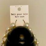Tell your tale|| Cross,crystal and faux pearl necklace with pearl earrings NWT Photo 5