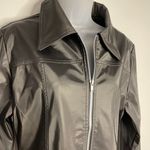 Rene Raquel Black Zip Up Coat Photo 2