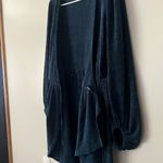 Blush Boutique Elegant Blue waffle knit Cardigan Photo 3