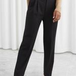 & Other Stories & OTHER STORIES Black Pleated Trousers Photo 0