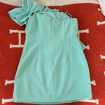 DO+BE  Aqua Ruffle One-Shoulder Dress Photo 1