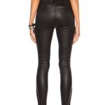 Current/Elliott  Lamb Leather Crop w/ Long Zip Black Skinny Pants Photo 11