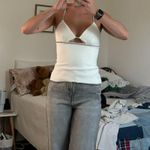 ZARA White Sparkly Top Photo 4