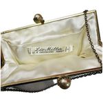 VTG Leo Miller PARIS Bridal Wedding Vintage Elegant White Beaded Clutch Bag Photo 3