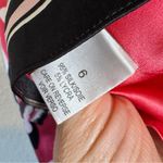 Elie Tahari  Black Pink Floral Silk Mini Skirt Womens 6 Classic Preppy Luxury Photo 7