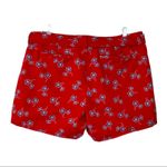 Liz Claiborne  Bundle 2 Pair 5” Red Blue Print Casual Shorts Women's Size 14 Plus Photo 4