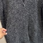 Free People  Charcoal Knit Cardigan Over Size Photo 3