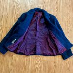 Saint Tropez West Carole Little Saint-Tropez West Vintage Blue Wool Blazer Womens Small Photo 6