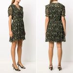Ba&sh Women's Black Matcha Floral-print Dress Lily of the Valley $385 L Photo 1