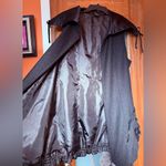 CoVelo Clothing Poppy Black Wool Long Sleeveless Jacket Topper Vest Silk Lined Size 12 Photo 4