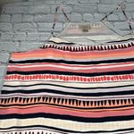 Loft  Outlet Sleeveless Tank Top Blouse striped coral pink blue Women’s size XL Photo 15